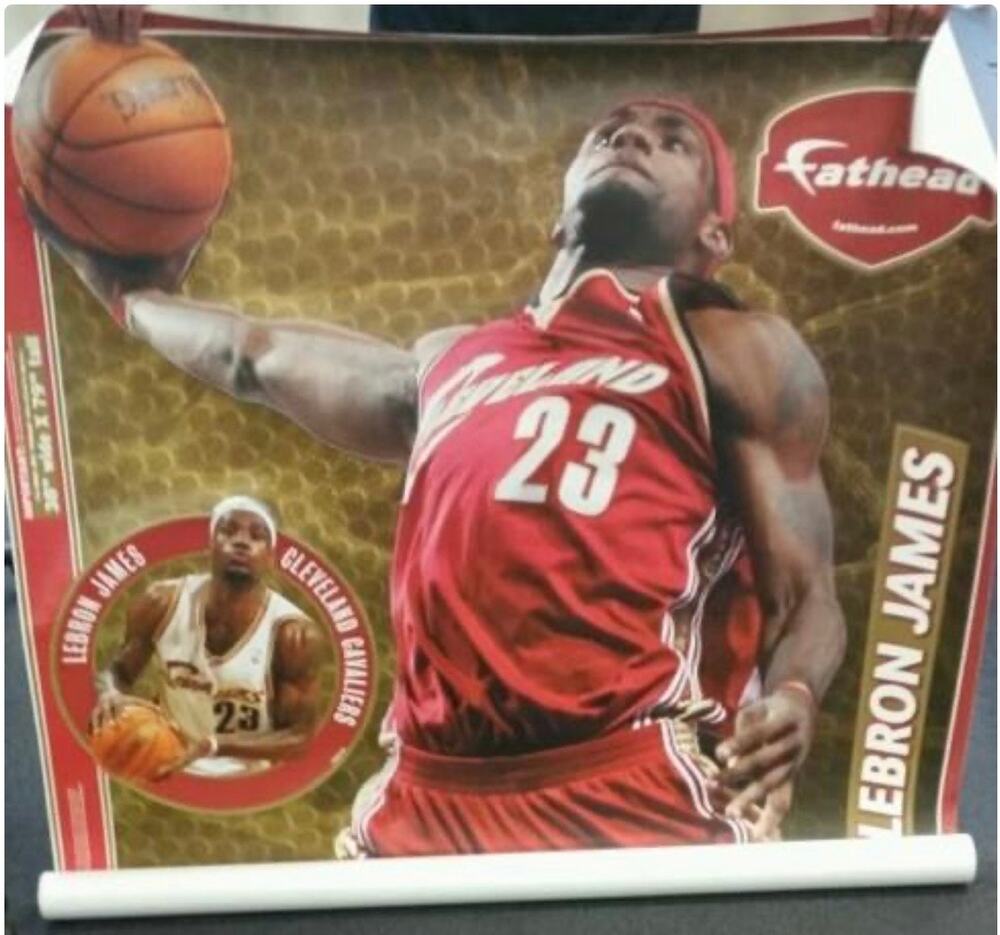 NEW Fathead Lebron James 2008 Cleveland Cavaliers Full Size 38'' x 79''
